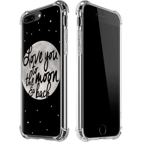 To The Moon And Back BW iPhone 7/8 Plus Clear Case