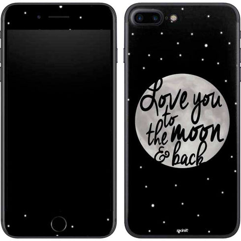 To The Moon And Back BW iPhone 7 Plus Skin