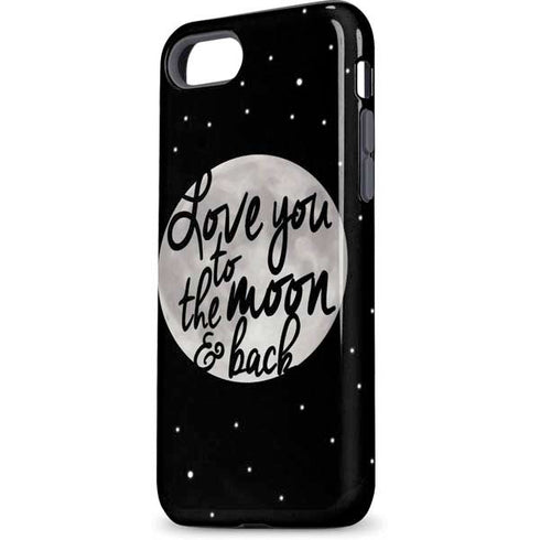 To The Moon And Back BW iPhone 7 Pro Case