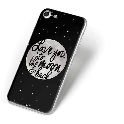 To The Moon And Back BW iPhone 7 Skin