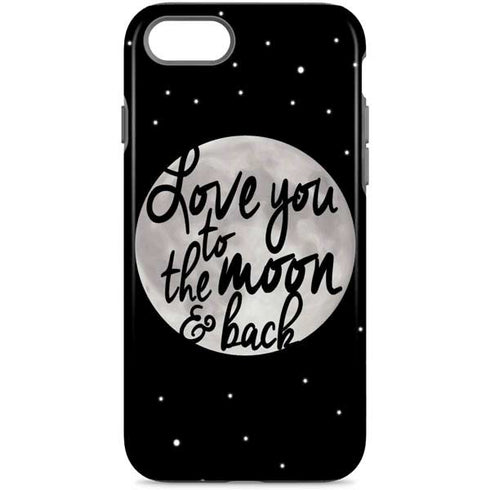 To The Moon And Back BW iPhone 8 Pro Case