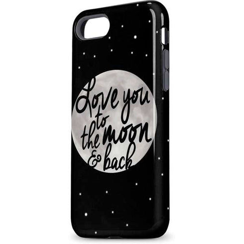 To The Moon And Back BW iPhone 8 Pro Case