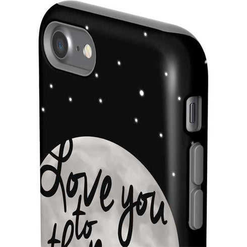 To The Moon And Back BW iPhone SE (2nd & 3rd Gen) Pro Case