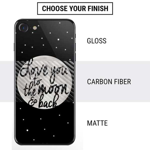 To The Moon And Back BW iPhone SE (2nd & 3rd Gen) Skin