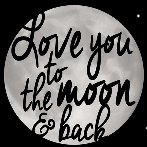To The Moon And Back BW iPhone X Pro Case