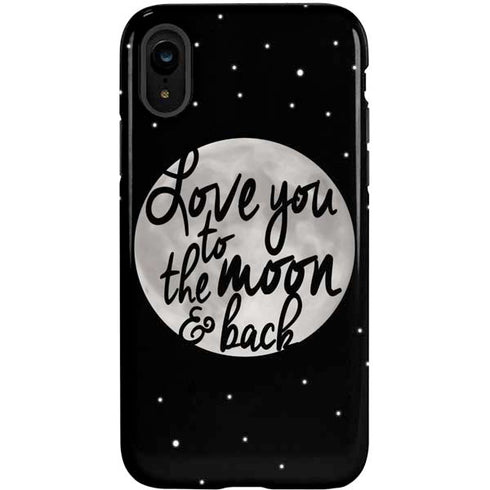 To The Moon And Back BW iPhone XR Pro Case