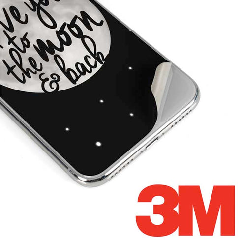 To The Moon And Back BW iPhone XR Skin
