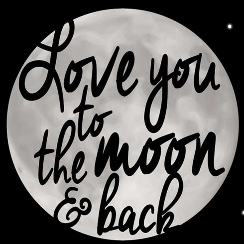 To The Moon And Back BW iPhone XS Pro Case