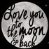 To The Moon And Back BW iPhone XS Skin