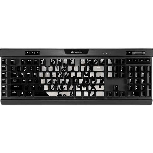 To The Moon And Back BW K95 RGB PLATINUM Mechanical Gaming Keyboard Skin