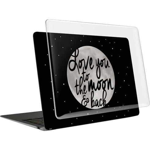 To The Moon And Back BW MacBook Air 13in M1 (2021) Case plus Skin