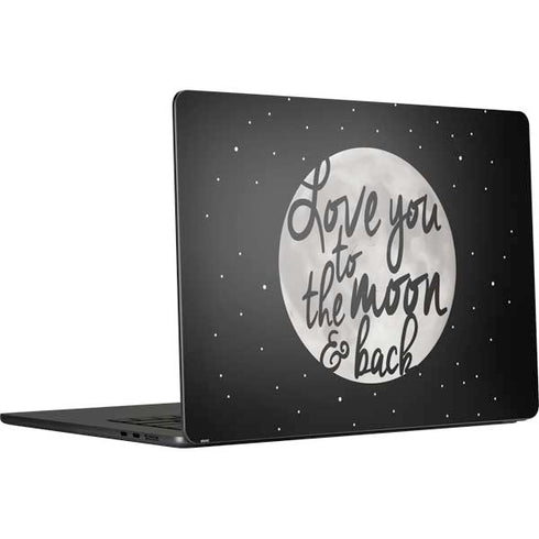 To The Moon And Back BW MacBook Air 15 in (2023) Skin