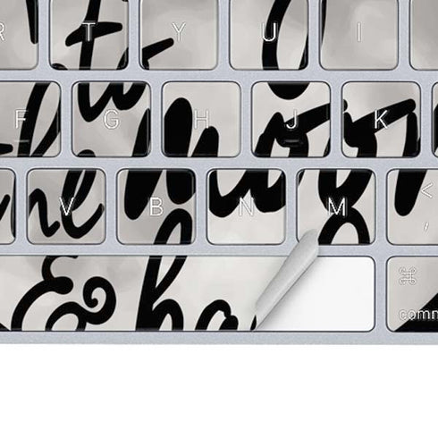To The Moon And Back BW Magic Keyboard Skin