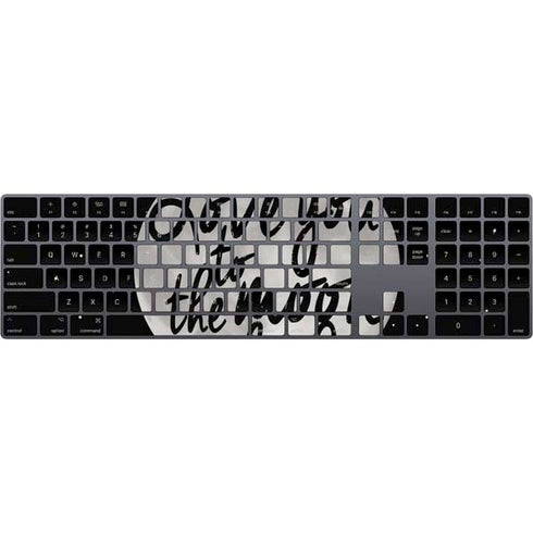 To The Moon And Back BW Magic Keyboard with Numeric Keypad Skin