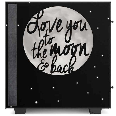 To The Moon And Back BW NZXT H510 Compact ATX Mid-Tower Case Skin
