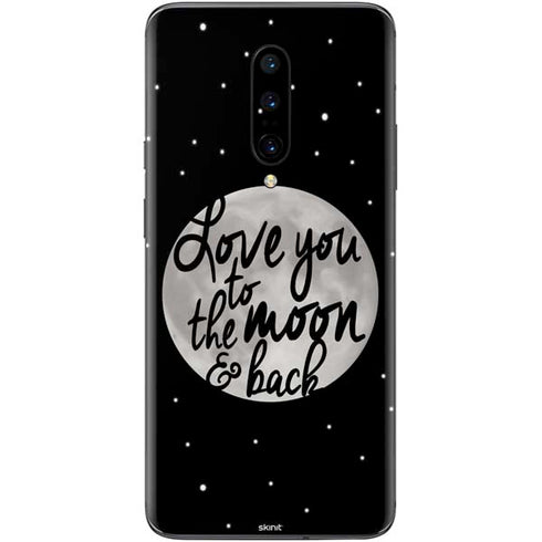 To The Moon And Back BW OnePlus 7 Pro Skin