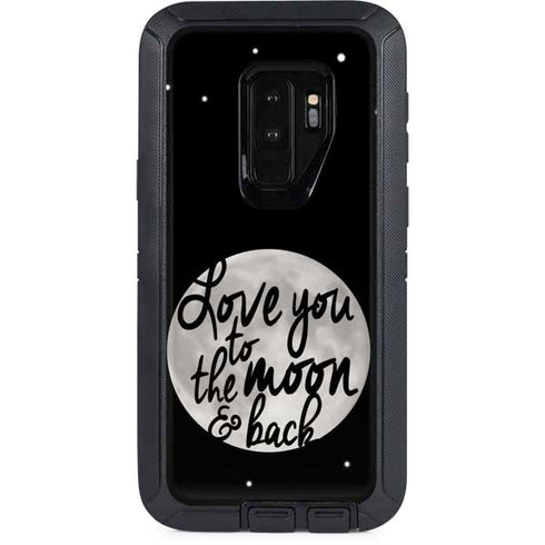 To The Moon And Back BW Otterbox Defender Galaxy Skin
