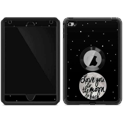 To The Moon And Back BW Otterbox Defender iPad Skin