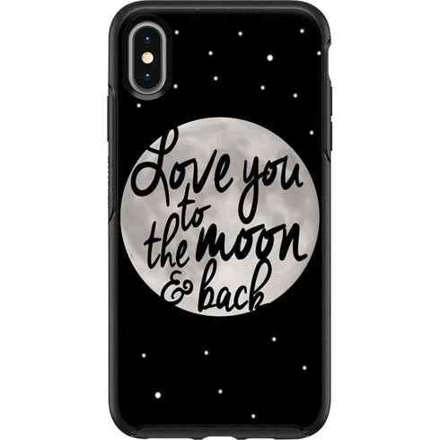 To The Moon And Back BW Otterbox Symmetry iPhone Skin