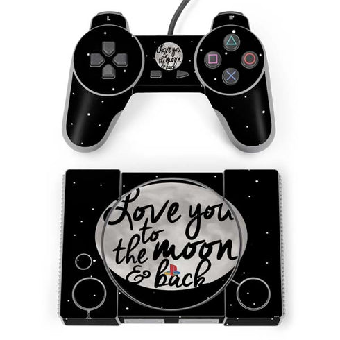 To The Moon And Back BW PlayStation Classic Bundle Skin