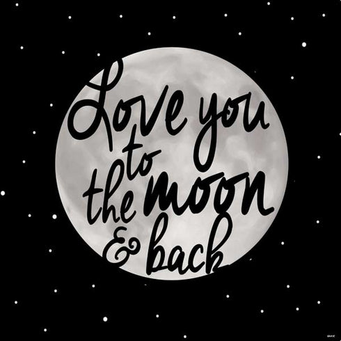 To The Moon And Back BW PS4 Console and Controller Bundle Skin