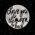 To The Moon And Back BW PS4 Console Skin