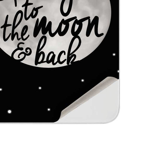 To The Moon And Back BW Surface Duo Skin