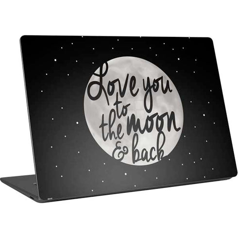 To The Moon And Back BW Surface Laptop 4 15in Skin