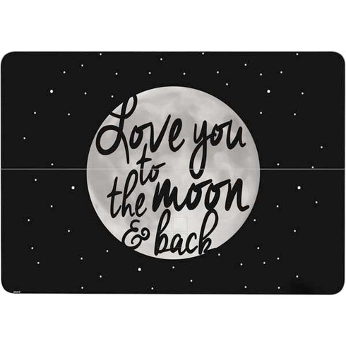 To The Moon And Back BW Surface Laptop Studio Skin