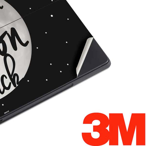 To The Moon And Back BW Surface Pro 7 Skin