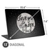 To The Moon And Back BW Universal Laptop 13in (10.6 x 7.6in) Skin