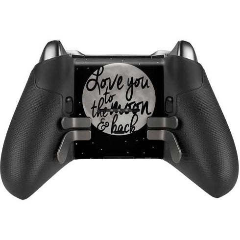 To The Moon And Back BW Xbox Elite Wireless Controller Series 2 Skin