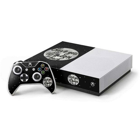 To The Moon And Back BW Xbox One S All-Digital Edition Bundle Skin