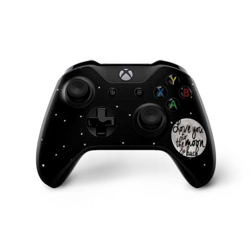 To The Moon And Back BW Xbox One X Controller Skin
