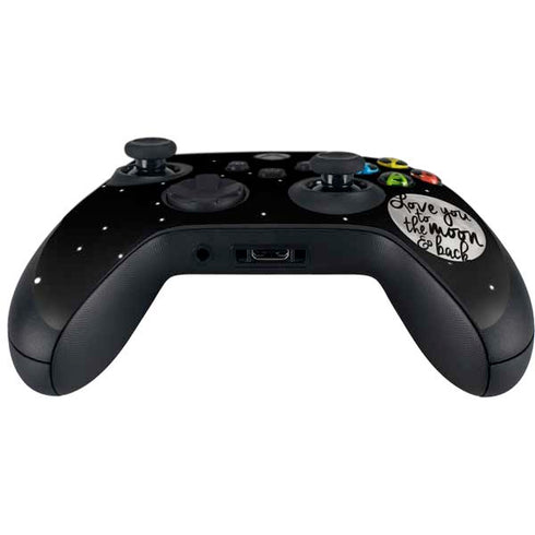 To The Moon And Back BW Xbox Series X Controller Skin