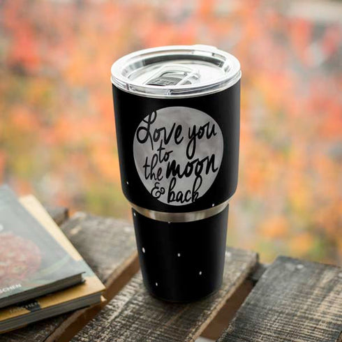To The Moon And Back BW Yeti 30oz Rambler Tumbler Skin