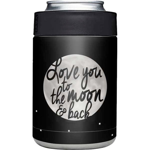 To The Moon And Back BW Yeti Colster Can Insulator Skin