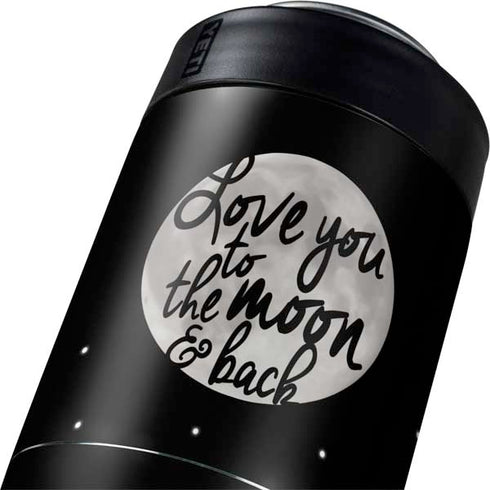 To The Moon And Back BW Yeti Colster Can Insulator Skin