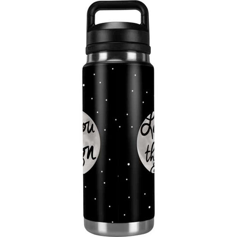 To The Moon And Back BW YETI Rambler 26oz Bottle Skin