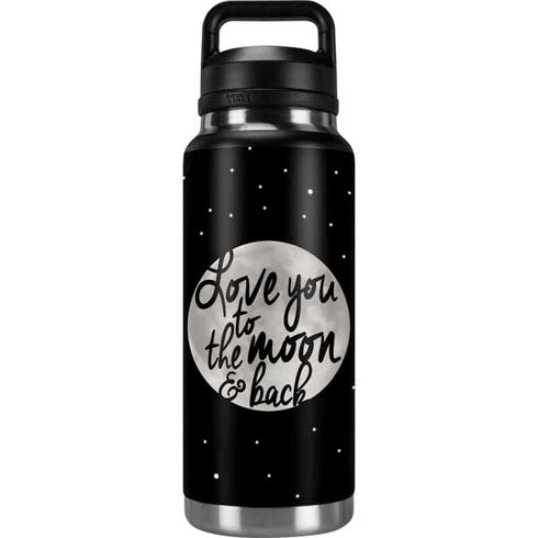 To The Moon And Back BW YETI Rambler 36oz Bottle Skin
