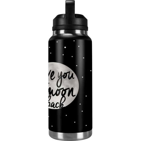 To The Moon And Back BW YETI Rambler 36oz Bottle Skin