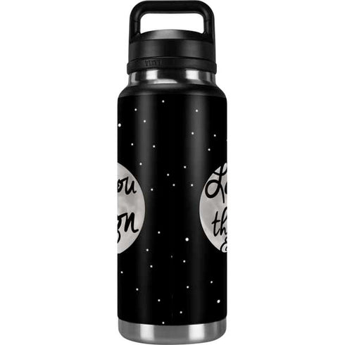 To The Moon And Back BW YETI Rambler 36oz Bottle Skin
