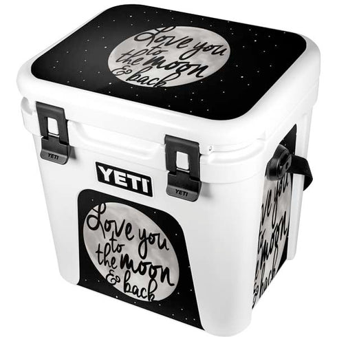 To The Moon And Back BW YETI Roadie 24 Hard Cooler Skin