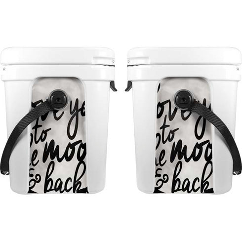 To The Moon And Back BW YETI Roadie 24 Hard Cooler Skin
