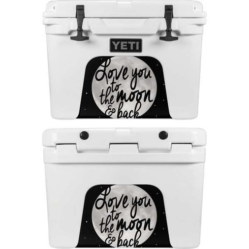 To The Moon And Back BW YETI Tundra 35 Hard Cooler Skin