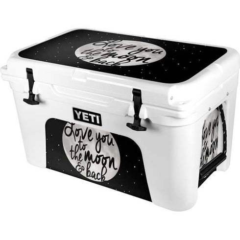 To The Moon And Back BW YETI Tundra 45 Hard Cooler Skin