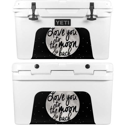 To The Moon And Back BW YETI Tundra 45 Hard Cooler Skin