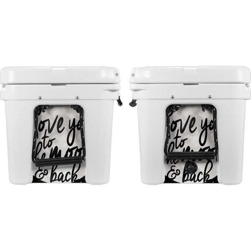 To The Moon And Back BW YETI Tundra 45 Hard Cooler Skin