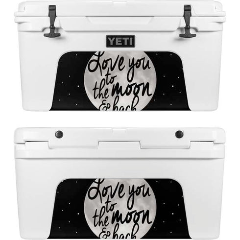 To The Moon And Back BW YETI Tundra 65 Hard Cooler Skin