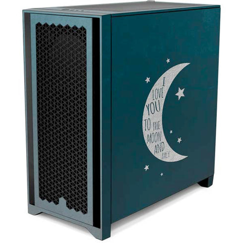 To The Moon And Back Corsair 4000D Tempered Glass Mid-Tower ATX Case Skin